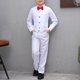 thumbnail image 4 of Odeerbi Chicos 4 Pcs Caballero Traje Formal Vestido Camisa + Traje Pantalones + Chaleco + Corbata Escenario Rendimiento Trajes Conjunto, 4 of 4