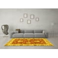 thumbnail image 3 of Ahgly Company Machine Washable Indoor Rectangle Oriental Yellow Traditional Area Rugs, 7' x 10', 3 of 4