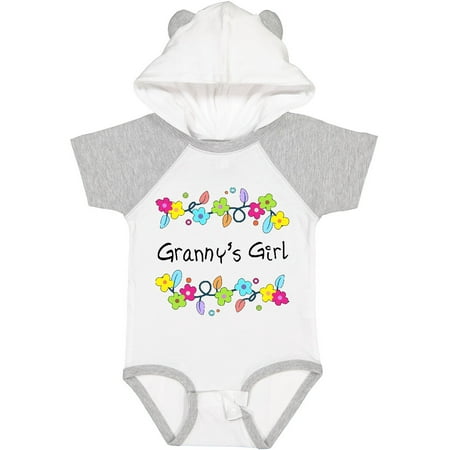 

Inktastic Grannys Girl- Bright Flowers Gift Baby Girl Bodysuit