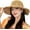 Coffee, variant on Straw Hats for Women Wide Brim Ruffle Brim Floppy Sun Hat Foldable Packable Wide Brim Summer Beach Hat Crochet Bucket Hat