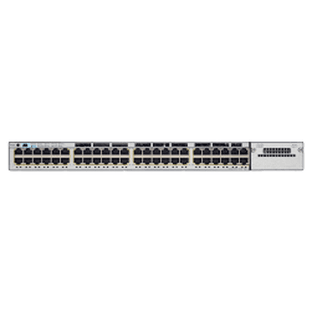 USED Cisco Catalyst WS-C3750X-48PF-L 48-Port PoE+ Gigabit Stackable Network Switch with IP Base Feature Set