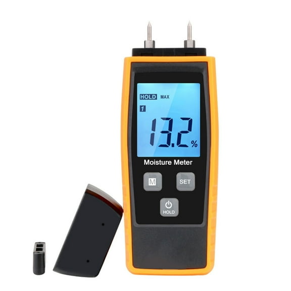 Wood Moisture Meter Digital Moisture Detector Moisture Tester Pin-Type Water Leak Detector Wood Building Material