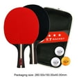 thumbnail image 2 of Paleta de Ping Pong 2 Raquetas y 3 Pelotas Wdftyju Juego de Paletas de Ping Pong, 2 of 9