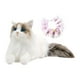 thumbnail image 1 of Gato Ragdoll, Animal relleno, gato de juguete de peluche, gatito, juguete de peluche, muñeco de gato realista, compañero para niños, niñas, amantes de Pañuelo gato rosa, 1 of 9