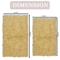 thumbnail image 6 of Home Weavers Bell Flower Collection 100% Cotton Non-Slip Bathroom Rug Set Machine Washable Bath Rug-21"x34", Bathroom Rug- 24"x40", Yellow Color 2 Piece Bath Rug set, 6 of 9