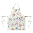 thumbnail image 2 of Pioneer Flower Floral Print Pattern Apron-Garden Aprons for Women with Pockets-Cotton Linen Waterproof Kitchen Cooking Gardening Aprons Adjustable for Kitchen,Cooking,BBQ and Salon 33x27 Inch, 2 of 7