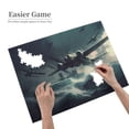 thumbnail image 2 of 500 Piece Wooden Vintage Warplanes Jigsaw Puzzle For Adults – Captivating WWII Seascape, Challenging Relaxation, Brain Workout & Ideal Gift For History Buffs, 2 of 7