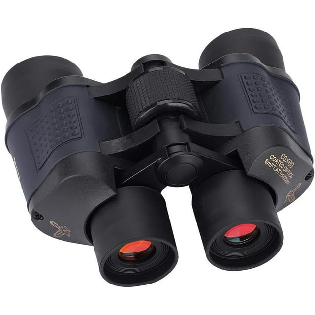 Binoculares HD, potentes binoculares para adultos de 60x60, binoculares HD de alta potencia para día/noche, binoculares compactos para exteriores para observación de aves, camping, senderismo,