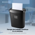 thumbnail image 2 of Trituradora de Papel - Máquina Destructor de Documentos - 10 Hojas con y Capacidad de15L, 2 of 8