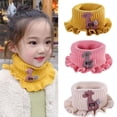 thumbnail image 2 of Polyester Children's Cartoon Knitted Scarf For Autumn And Winter: Thickened, Versatile Design, Warm And Breathable, 2 of 9
