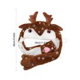 thumbnail image 3 of Puntoco Gorro navideño de Navidad para niñas, gorro decorativo de peluche con astas de Papá Noel, gorro para adultos y niños, regalo para disfrazarse, 3 of 6