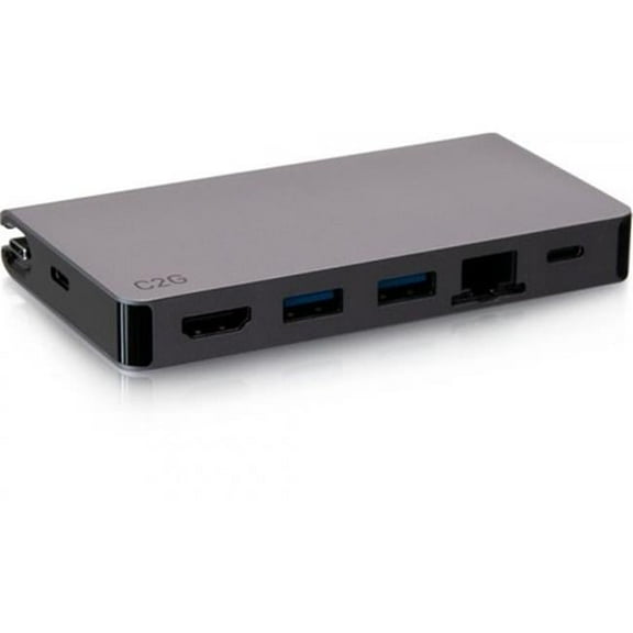 5-in-1 Compact Dock with HDMI, 2x USB-A, Ethernet & USB-C Power Delivery up to 100W - 4K 30Hz