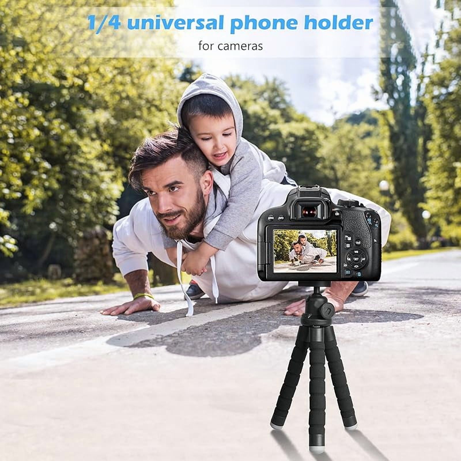 Phone Tripod, Portable and Flexible Tripods with Wireless Remote and Clip, Cell Phone Tripode Stand for Video Recording