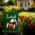 thumbnail image 5 of Football Garden Flag Football Helmet Double Sided Yard Flag The Big Game Polyeaster Garden Flags Sunday Sports Party Vertical Green House Banner 12 x 18 Inch Outdoor Decorative, 5 of 7