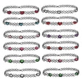 thumbnail image 1 of BodyJ4You Ensemble de 12 Pcs Collier Ras-du-Cou Multicolore Mélange Extensible Élastique Bijoux Femmes Fille Enfants Coffret Cadeau, 1 of 7