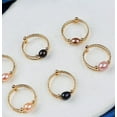 thumbnail image 3 of Freshwater Pearl Rings VintageEdition Fashion Ornament Womens Retro Design Elegant Durable Jewellery Accessory, 3 of 6