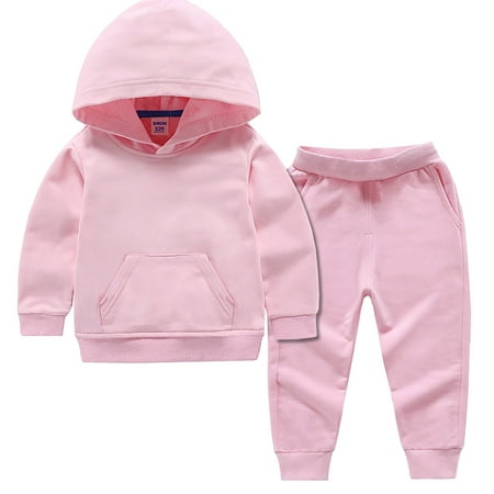 

Generic Toddler Boys Christmas Clothes Girls Spring Autumn Solid Color Cotton Hooded Sweater Two PC Sports Suit Cute Boy Clothing Set Fall Winter(6-7 Years Pink)