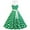 Green, variant on YYUIJK Vintage Women 1950s Rockabilly Swing Dress Pinup 50s Retro Hepburn Style Halterneck A-Line Dresses Light Blue S