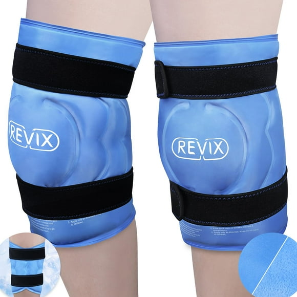 REVIX 20" XXXL Ice Pack for Knee, Back, Shoulder, Reusable Gel Knee ice Packs to Reduce Discomfort, Ice Knee Wrap with Cold Compression for Ease Fatigue and Promote Flexibility, S