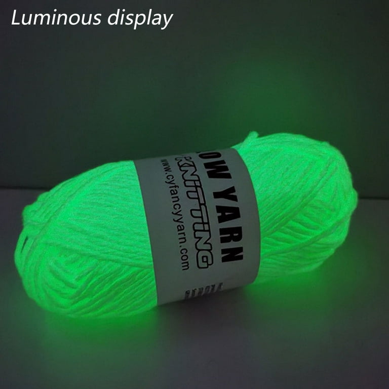 yingxue 5 rolls glow in the dark yarn upgrade glow yarn luminous knitting glowing  crochet yarn