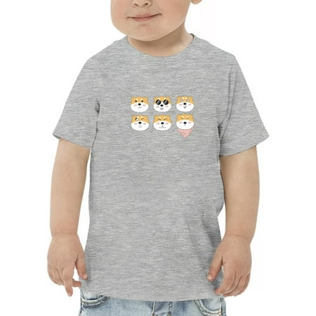

Set Of Shiba Inu Faces T-Shirt Toddler -Image by Shutterstock 5 Toddler