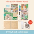 thumbnail image 4 of Arkitec 158-Piece Town Square Miniscape 3D Build Wooden Puzzle, 4 of 8