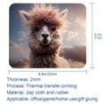 thumbnail image 5 of Alpaca Printed Gaming Mousepad Desk Pad, Square 8.3x9.8 Inch Non-Slip Rubber Bottom Mouse Mat for Office and Gaming, 5 of 6