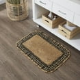 thumbnail image 2 of VHC Brands Burlap Check Bath Mat, Natural and Black, 20x30, 2 of 3