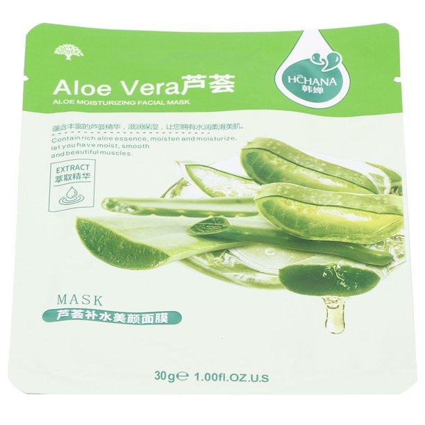 Mascarilla de pepino Hidratante facial Mascarilla anti-acné Hidratante natural Concentrado nutritivo hidratante Calma la piel Máscara facial delgada e hidratante 10 piezas ANGGREK Otros