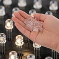 thumbnail image 4 of CRAFTHROU 20Ud Sujetadores Transparentes Para LED 3Mm Clips De Montaje En Panel Para Diodos Emitidos, 4 of 7