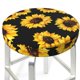 thumbnail image 3 of Balery Sunflower 6 Fundas de asiento para taburete de bar redondo de tela de terciopelo ajustables que protegen de arañazos y manchas para sillas de 14 a 17 pulgadas.-12 inch, 3 of 7