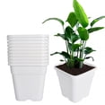 thumbnail image 1 of SHZAITOR 5/10 PACK Re-usable Square Nursery Pot 10 Gallon Plastic Grow Pots Plant, 1 of 4
