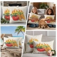 thumbnail image 5 of Tomato Carrot Outdoor Waterproof Pillow Covers, Watercolor Fire Vegetable Decorative Square Throw Pillowcase Sofa Cushion Sham for Patio/Couch/Chair, 20"x20" 2 Pack, 5 of 8