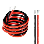 12 AWG Silicone Wire 12 Gauge Wire 20 Feet Flexible Silicone Wire 12AWG Black Stranded Copper Electric Wire