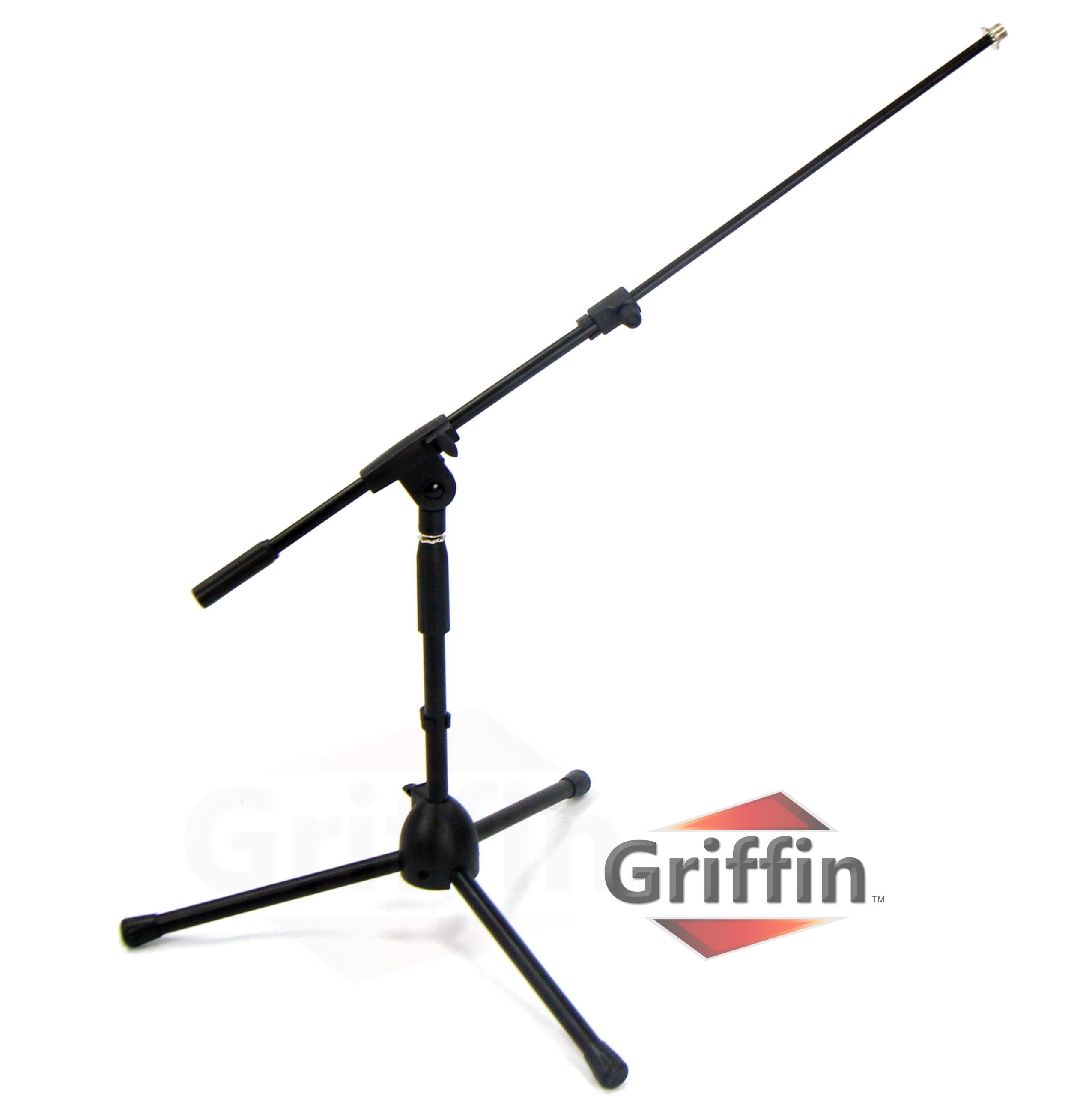Short Microphone Stand with Boom Arm by Griffin Low Profile Tripod Mic