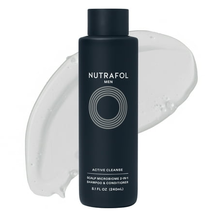 Nutrafol Men’s Shampoo and Conditioner 2 in 1, Cleanses, Hydrates, Unclogs Pores, Improves Volume & Strength, Physician-formulated for Thinning Hair