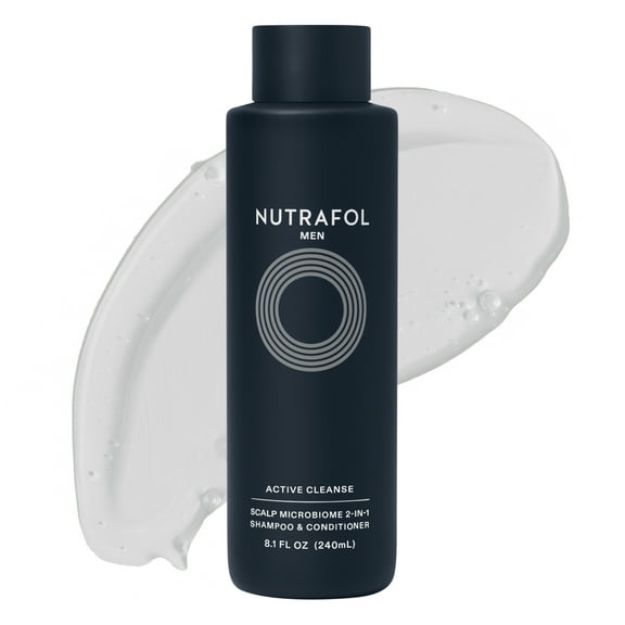 Nutrafol Men’s Shampoo and Conditioner 2 in 1, Cleanses, Hydrates, Unclogs Pores, Improves Volume & Strength, Physician-formulated for Thinning Hair