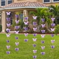 thumbnail image 4 of Cinco guirnaldas de mariposas de 3 metros, bandera de Color de papel 3D, decoración de fiesta, boda, Baby Shower, decoración del hogar, color morado Rojo Verde, 4 of 5