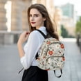 thumbnail image 6 of FORMRS Mini Backpack Purse for Women Travel Daypack Casual Shoulder Bag, Red and White Floral Pattern, 6 of 7