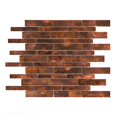 thumbnail image 1 of Modket TDH458AC Antique Copper Color Metallic Metal Linear Mosaic Tile Kitchen Wall Backsplash, 1 of 5