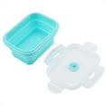 thumbnail image 2 of Boîte à lunch pliante, MAGT 2 couleurs 4 tailles Boîte à lunch portable en silicone de haute qualité(500ML-vert), 2 of 9