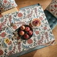 thumbnail image 4 of French Linen Pattern Tablecloth Soft Durable Floral Table Cloth Designer Kitchen Dining Tablecloth for Rectangular Tables for Parties Christmas 60"*102", 4 of 6