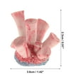 thumbnail image 2 of Unique Bargains 1 Pcs Colorful Coral Reef Decor Mini Faux Coral Decor for Aquarium Decorations Pink 3.6x2.3cm, 2 of 6