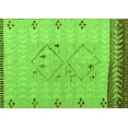 thumbnail image 1 of Ahgly Company Indoor Rectangle Solid Green Modern Area Rugs, 6' x 9', 1 of 4
