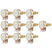 HOMEMAXS 10pcs Guitar Potentiometer 250k Pot For Guitar Short Split Shaft Audio Pot Supply