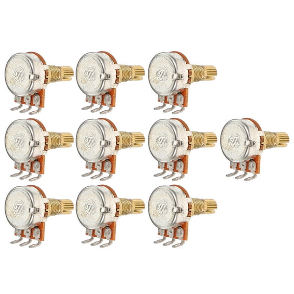 HOMEMAXS 10pcs Guitar Potentiometer 250k Pot For Guitar Short Split Shaft Audio Pot Supply