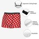 thumbnail image 3 of Balery Red Polka Dot Calzoncillos bóxer para hombre, ropa interior de algodón suave y transpirable con cinturilla de nailon-X-Large, 3 of 5