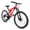 Red,White, variant on Ambifirner Mountain Bike, 26 Inch Bike,21-Speed Drivetrain, Aluminum Frame, Suspension Fork, Dual Shock Absorptio, Mechanical Disc Brakes, Ideal for Trail Riding & Touring, 85% Pre-Assembled