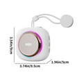 thumbnail image 3 of Lzobxe Bluetooth Speaker Bluetooth 5.3 Wireless Audio Mini Camera Design LED Ambient Light Suction Cup Adsorption Surround Sound Quality Bluetooth Audio, 3 of 8