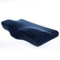 thumbnail image 1 of Almohada de espuma viscoelástica, almohadas ortopédicas para dormir, almohada cervical ergonómica para dolor de cuello para personas que duermen de lado, boca arriba y boca abajo, almohada incluida, 1 of 3